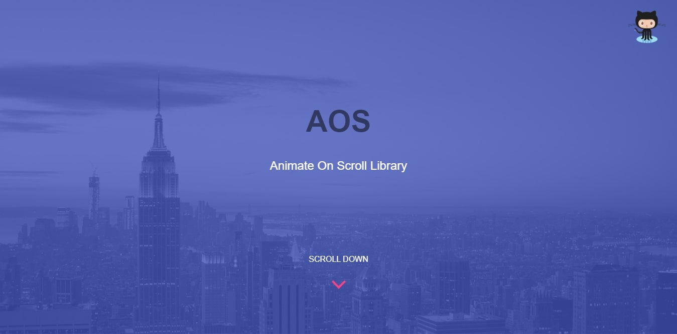 AOS Animate on scroll library