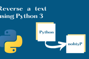 Reverse a text in Python 3